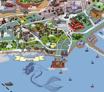 napoli centro storico mappa b&b