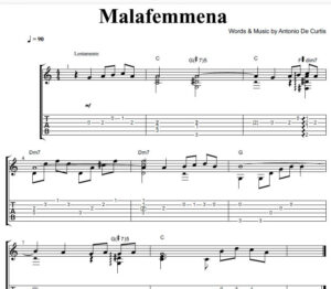 Malafemmena-spartito-canzoni-napoletane