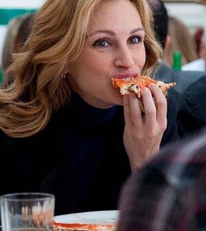 mangia prega ama pizza